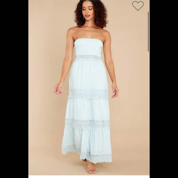 Light Blue Maxi Dress - Picture 1 of 6